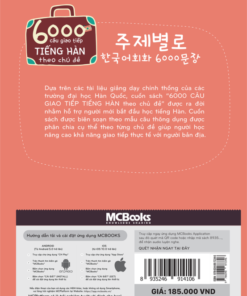 Alternative view of 6000 câu giao tiếp tiếng Hàn theo chủ đề