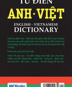 Alternative view of Từ Điển Anh – Việt (Bìa Mềm Đen)